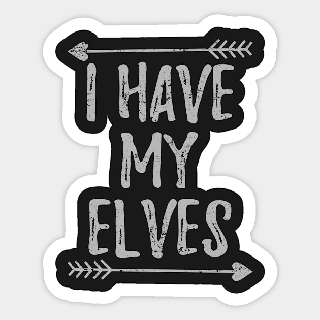 Christmas I Have My Elves Sticker by andytruong